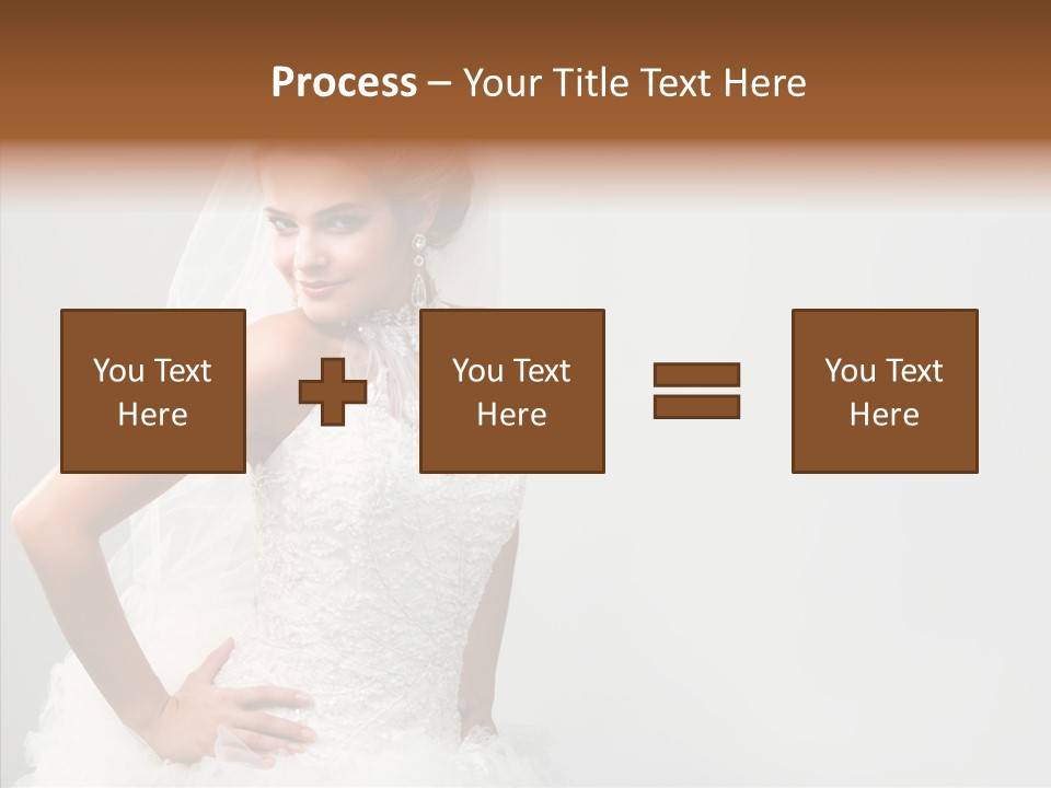 Wedding Charming Woman PowerPoint Template