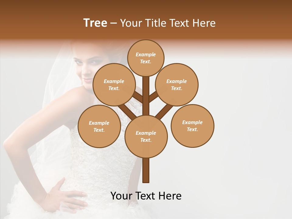 Wedding Charming Woman PowerPoint Template