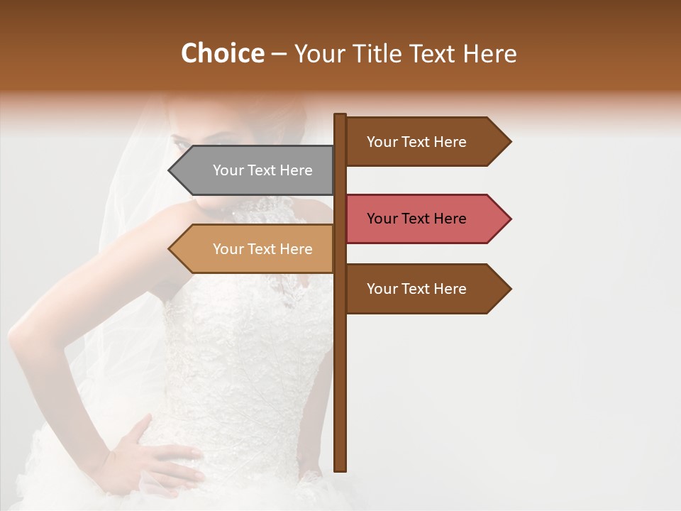 Wedding Charming Woman PowerPoint Template