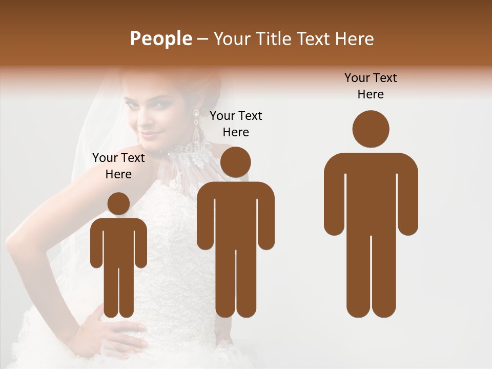 Wedding Charming Woman PowerPoint Template