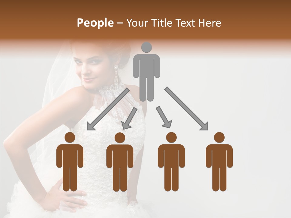Wedding Charming Woman PowerPoint Template