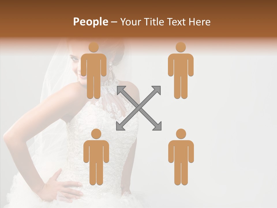 Wedding Charming Woman PowerPoint Template