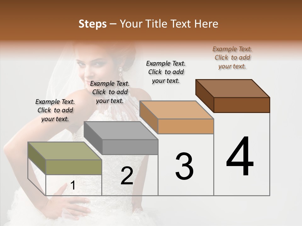 Wedding Charming Woman PowerPoint Template