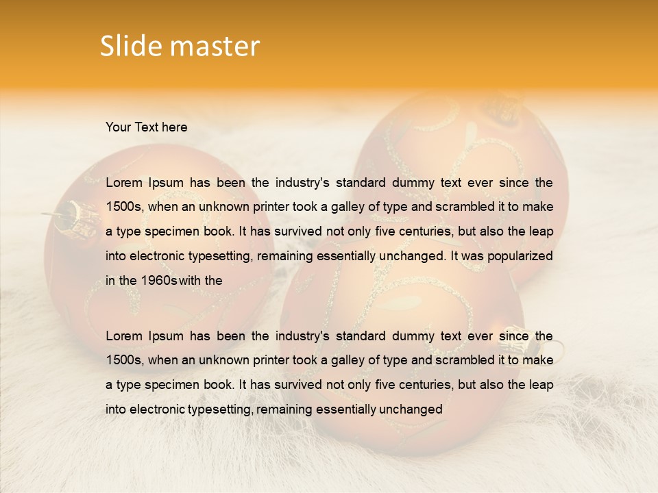 Three Fur Winter PowerPoint Template