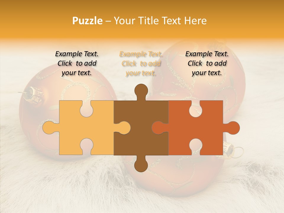 Three Fur Winter PowerPoint Template