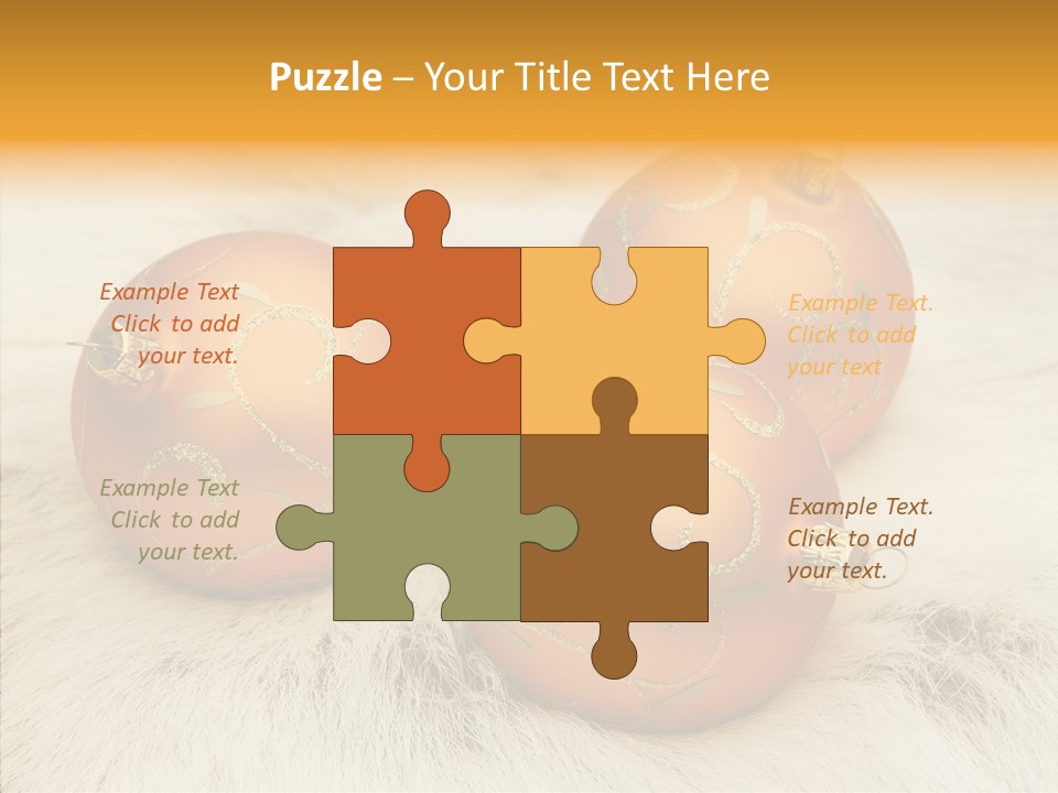 Three Fur Winter PowerPoint Template