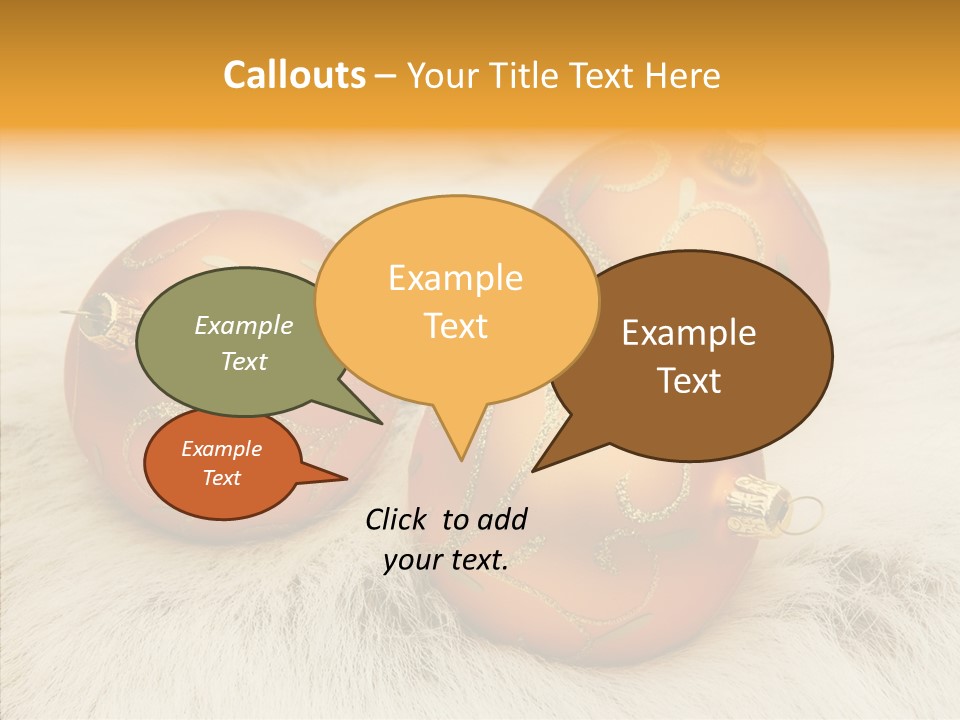 Three Fur Winter PowerPoint Template