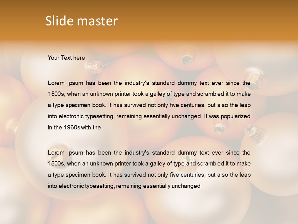 Gold Reflection Tradition PowerPoint Template