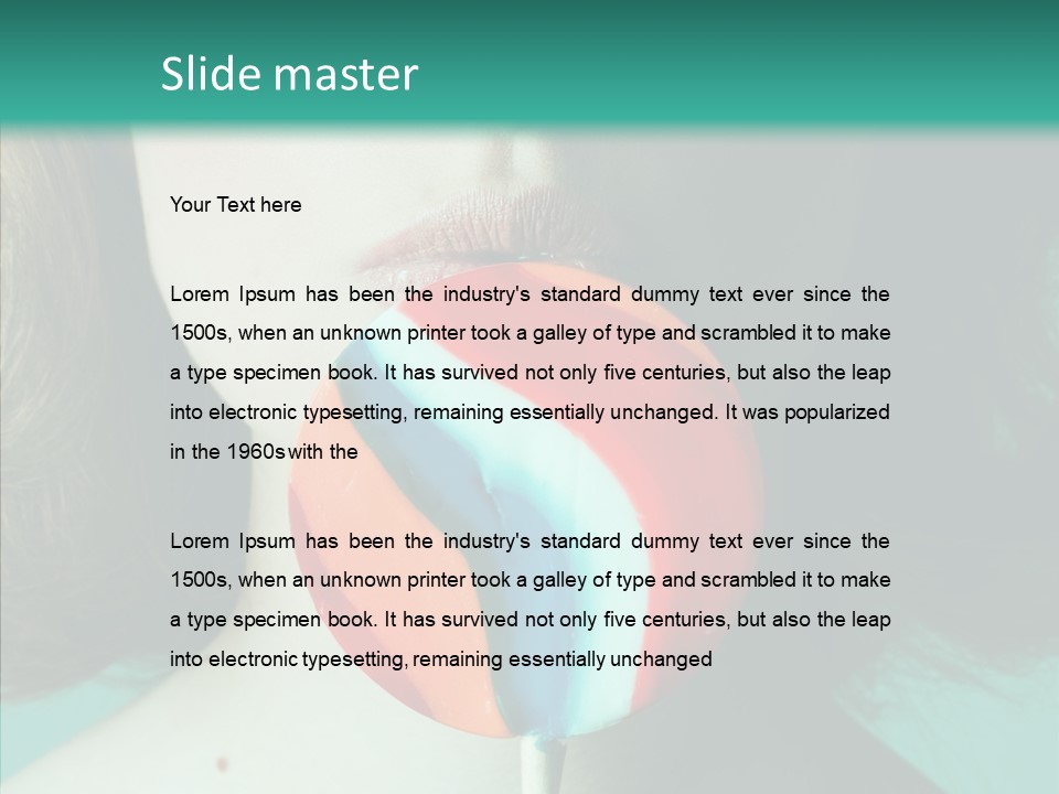 Skin Young Fashionable PowerPoint Template