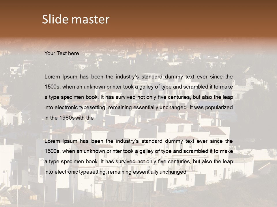 Spain Vista Vacation PowerPoint Template