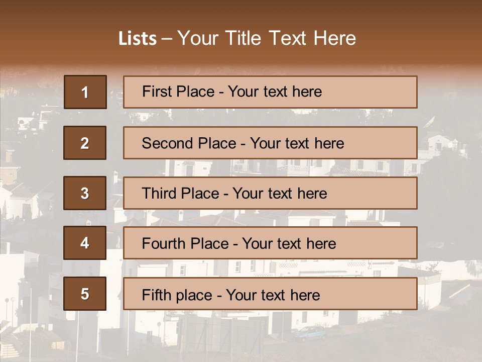 Spain Vista Vacation PowerPoint Template