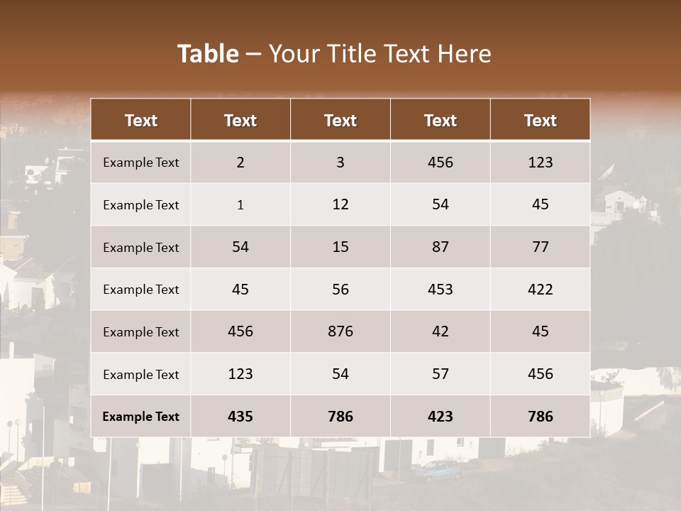 Spain Vista Vacation PowerPoint Template