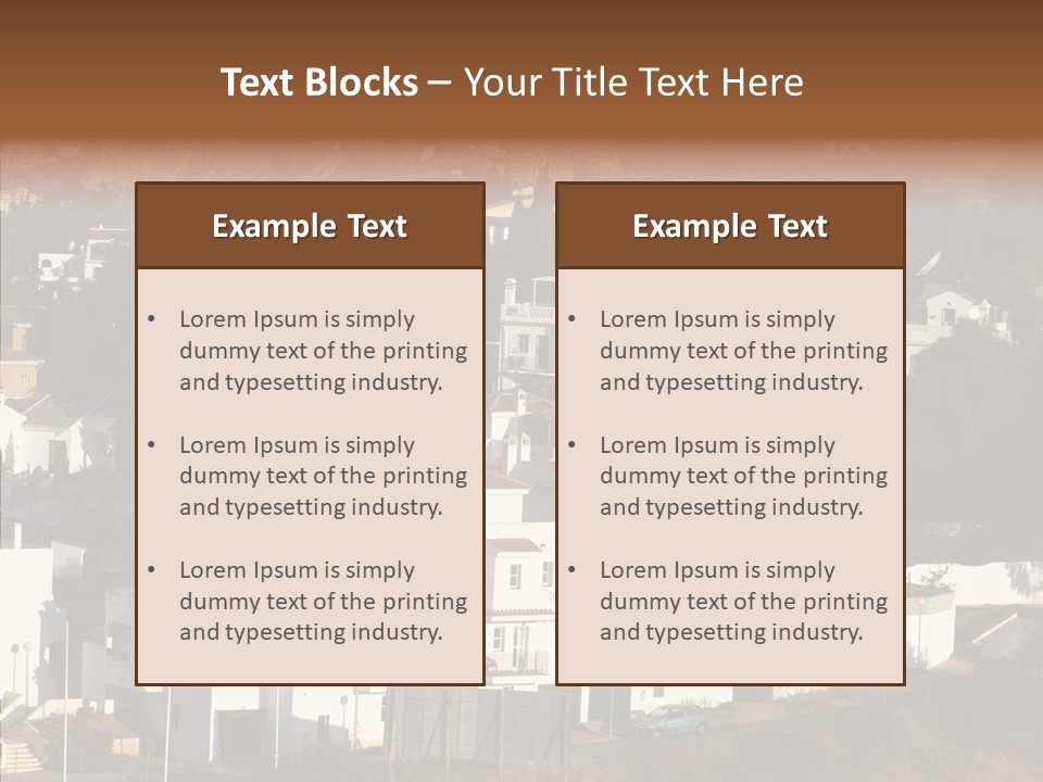 Spain Vista Vacation PowerPoint Template