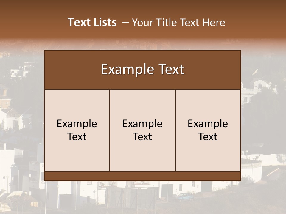 Spain Vista Vacation PowerPoint Template