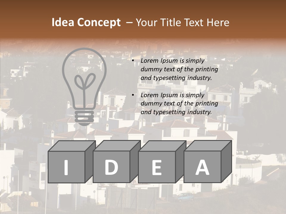 Spain Vista Vacation PowerPoint Template