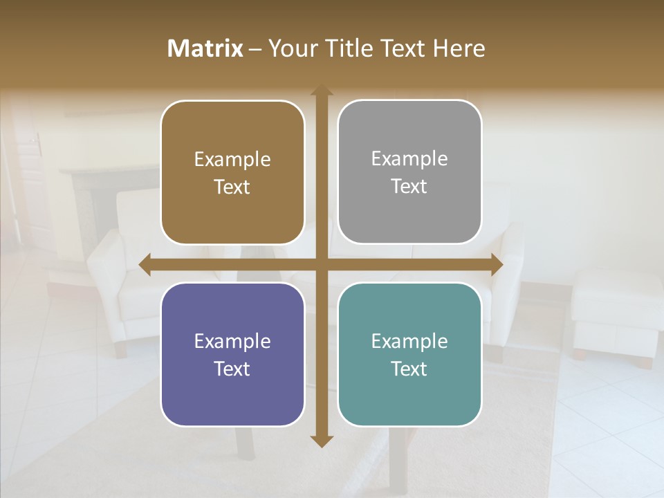 Colourful Glass Sofa PowerPoint Template