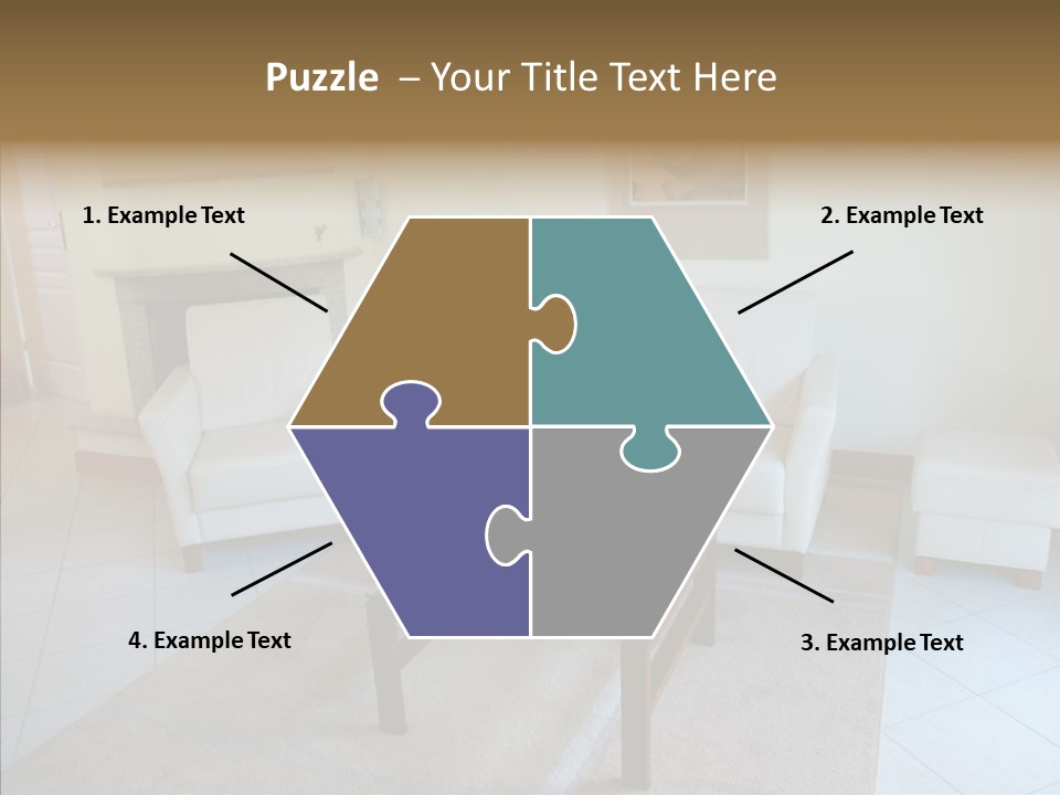Colourful Glass Sofa PowerPoint Template