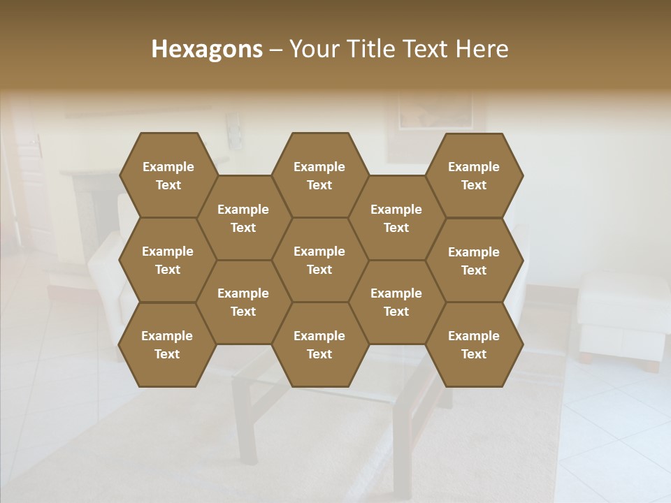 Colourful Glass Sofa PowerPoint Template