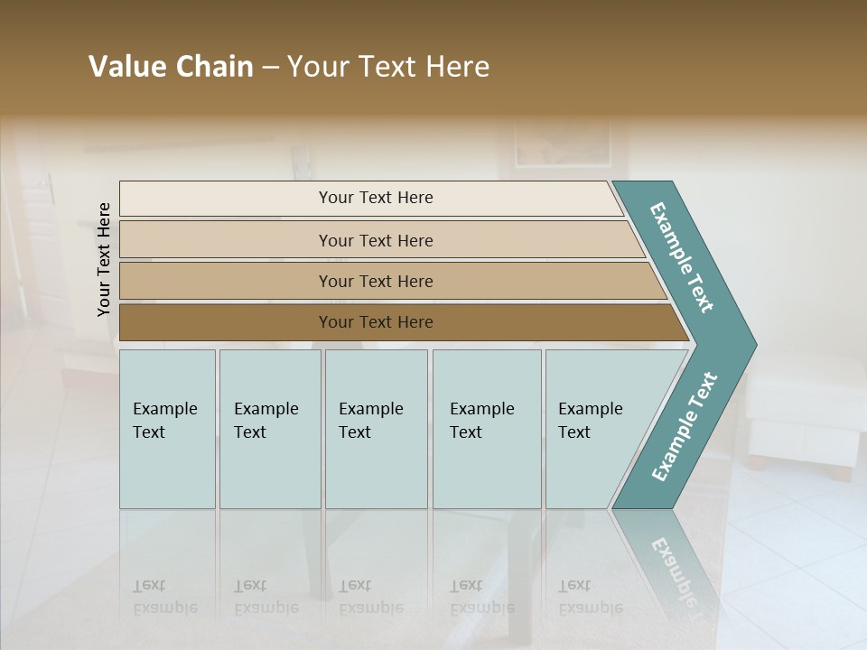 Colourful Glass Sofa PowerPoint Template