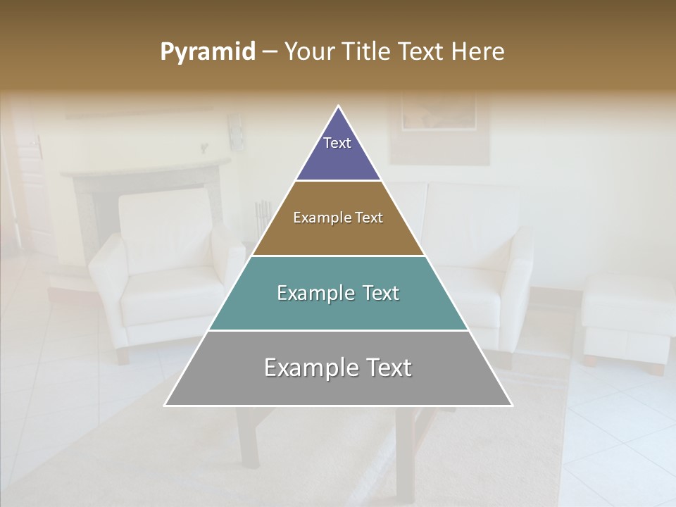 Colourful Glass Sofa PowerPoint Template