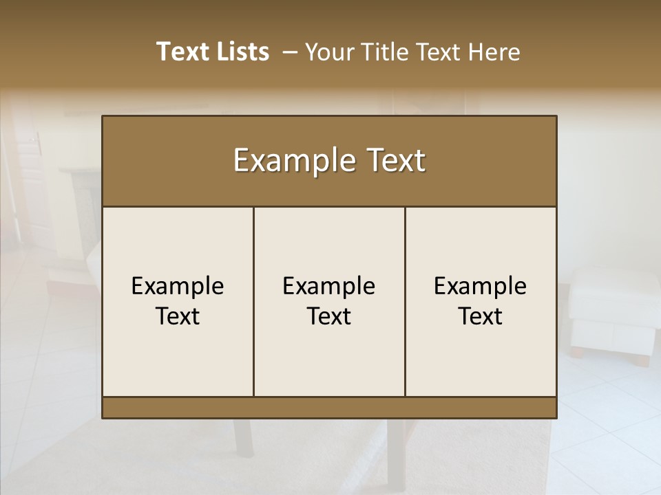 Colourful Glass Sofa PowerPoint Template