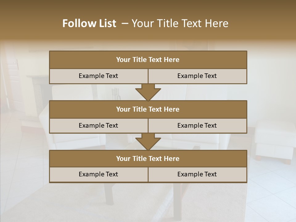 Colourful Glass Sofa PowerPoint Template