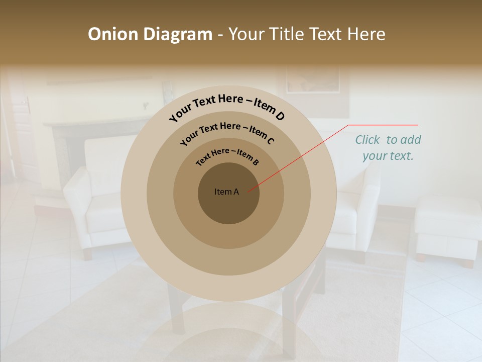 Colourful Glass Sofa PowerPoint Template