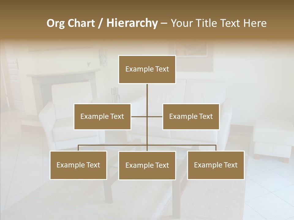 Colourful Glass Sofa PowerPoint Template
