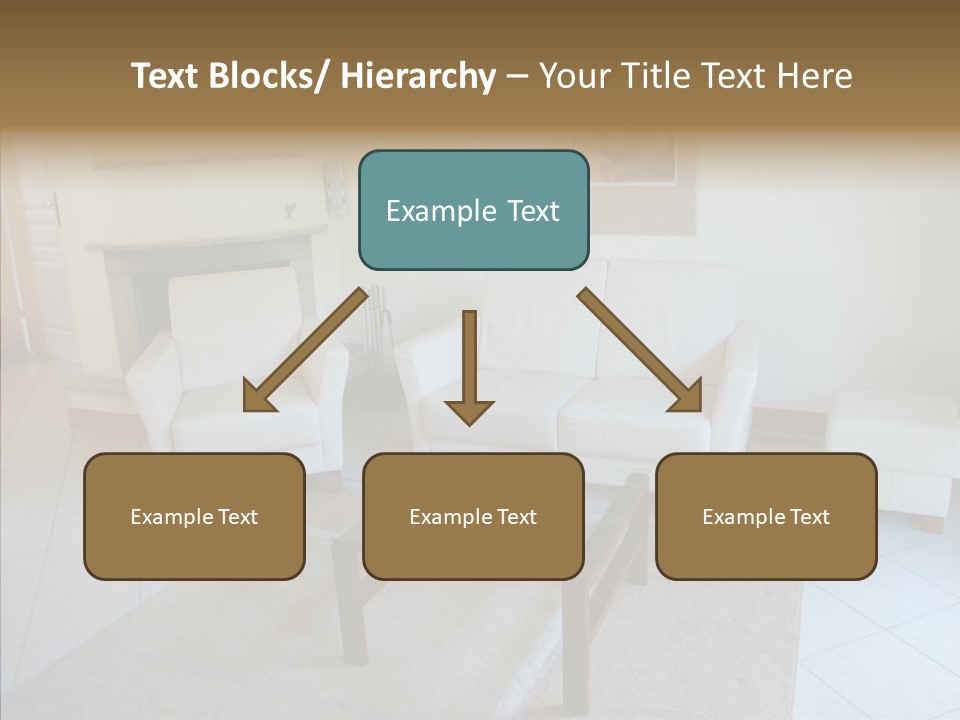 Colourful Glass Sofa PowerPoint Template