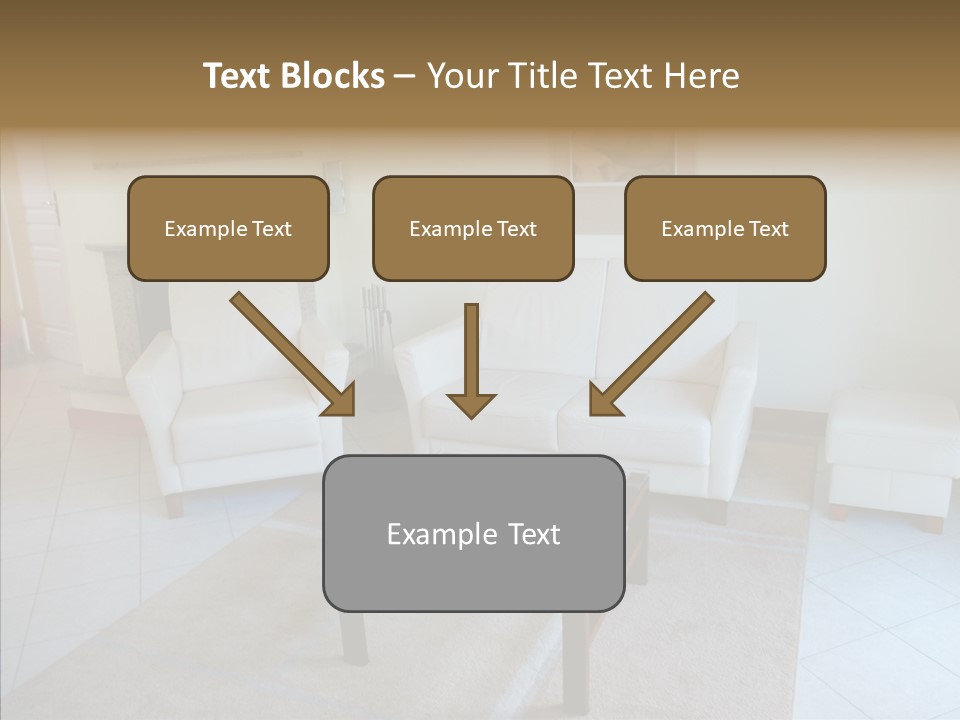 Colourful Glass Sofa PowerPoint Template