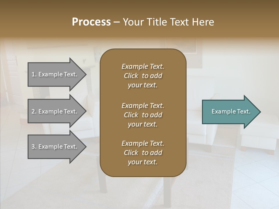 Colourful Glass Sofa PowerPoint Template