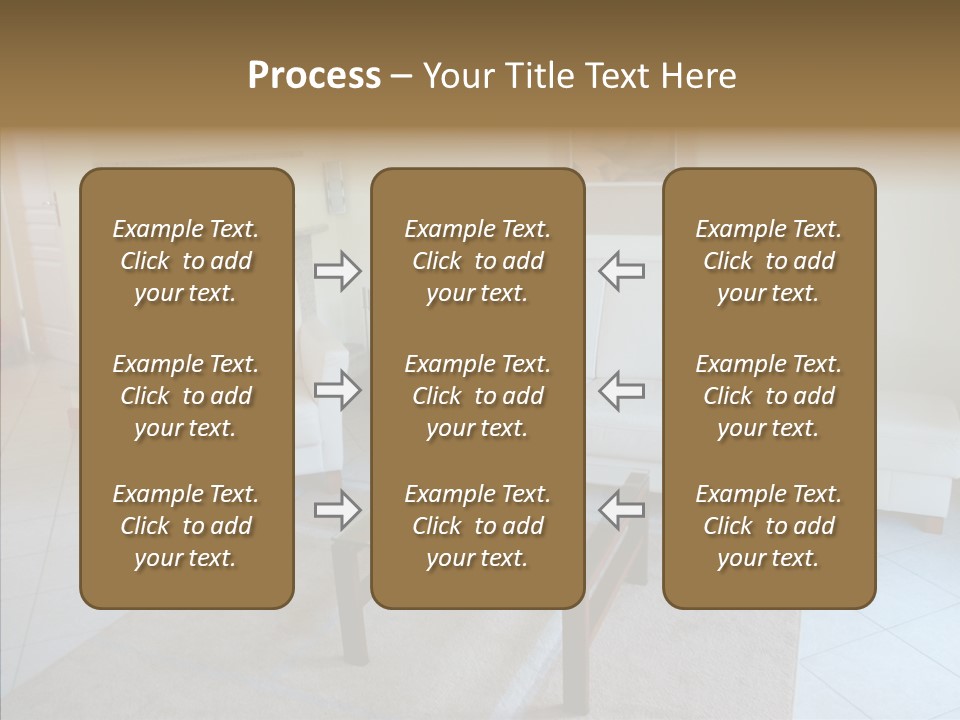 Colourful Glass Sofa PowerPoint Template