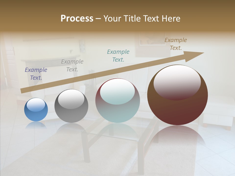 Colourful Glass Sofa PowerPoint Template