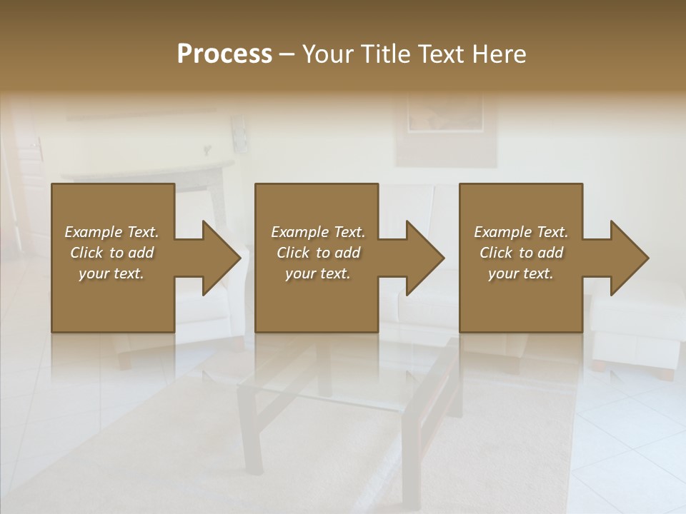 Colourful Glass Sofa PowerPoint Template