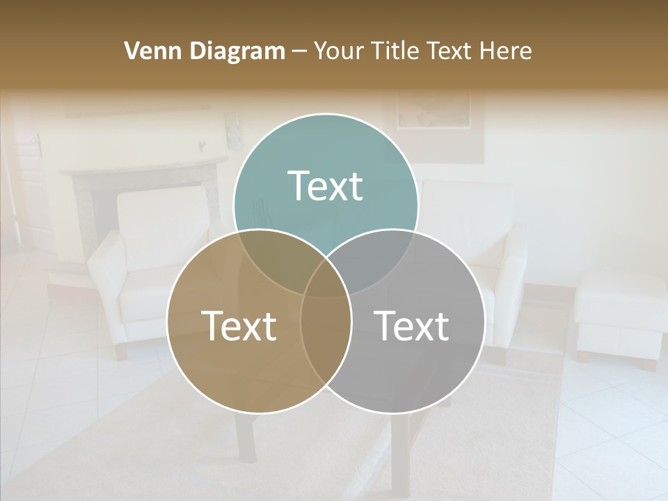 Colourful Glass Sofa PowerPoint Template