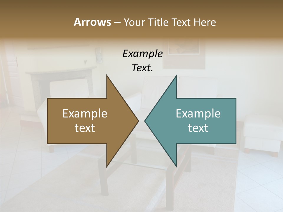 Colourful Glass Sofa PowerPoint Template
