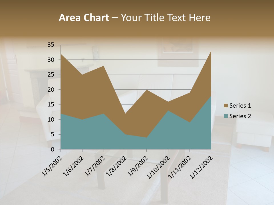 Colourful Glass Sofa PowerPoint Template
