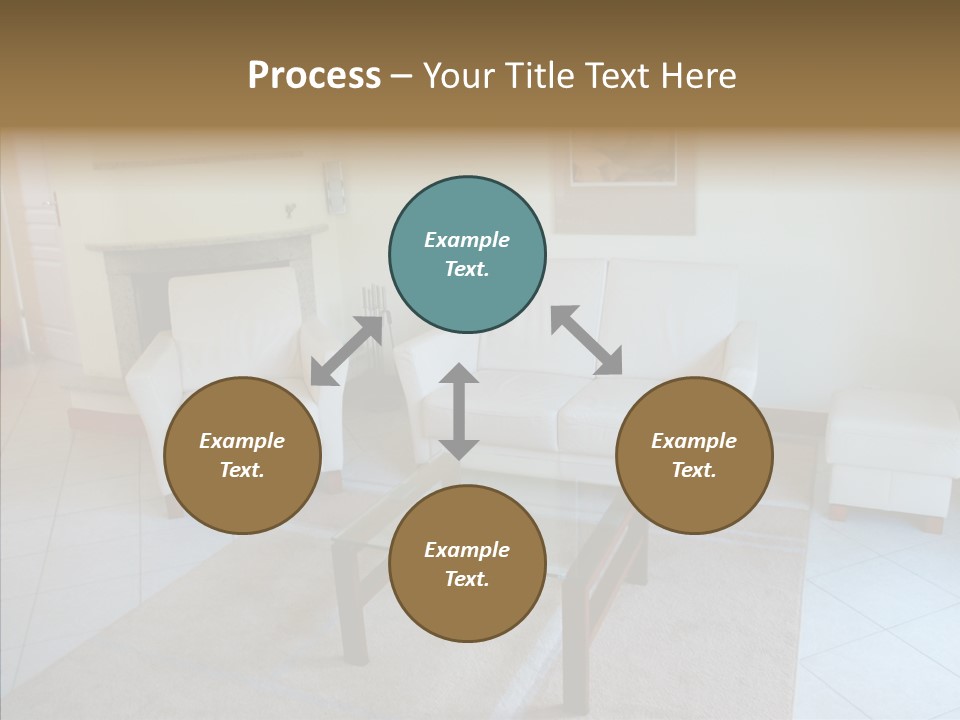 Colourful Glass Sofa PowerPoint Template