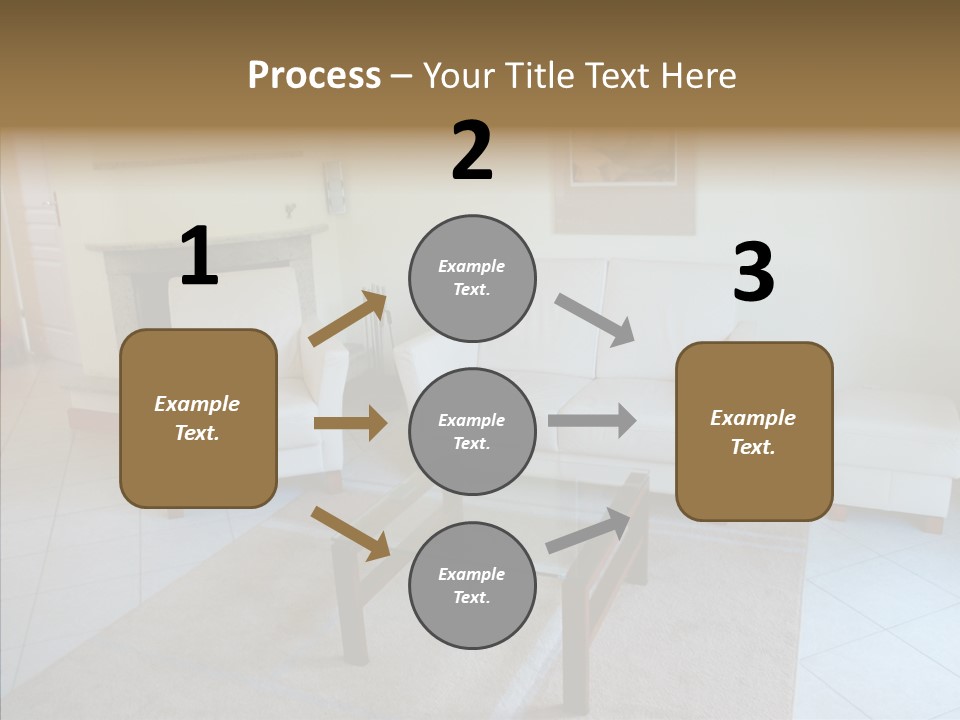 Colourful Glass Sofa PowerPoint Template