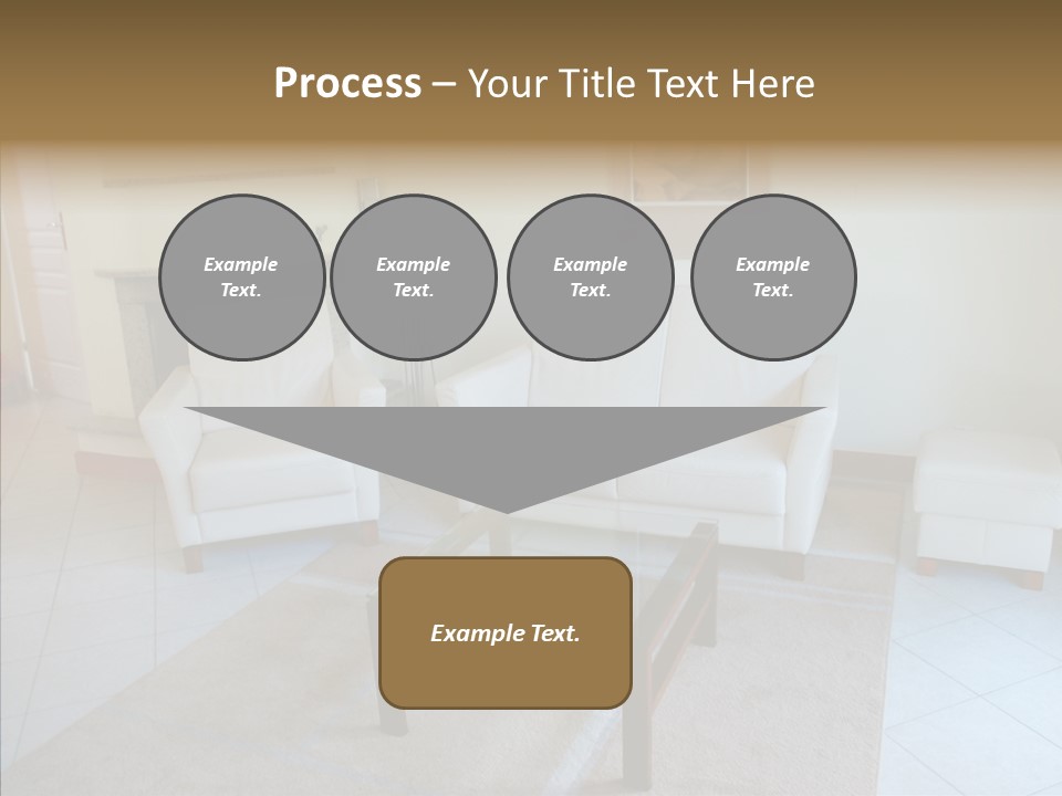 Colourful Glass Sofa PowerPoint Template