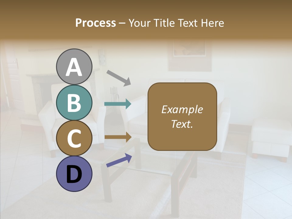Colourful Glass Sofa PowerPoint Template