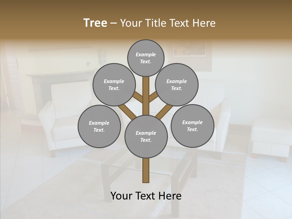 Colourful Glass Sofa PowerPoint Template
