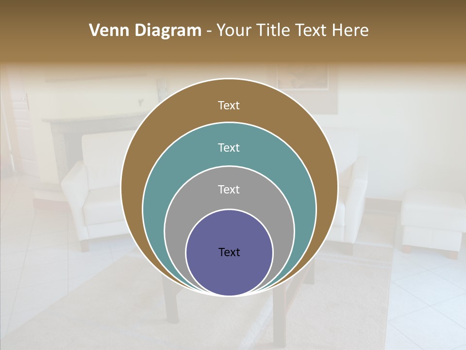 Colourful Glass Sofa PowerPoint Template