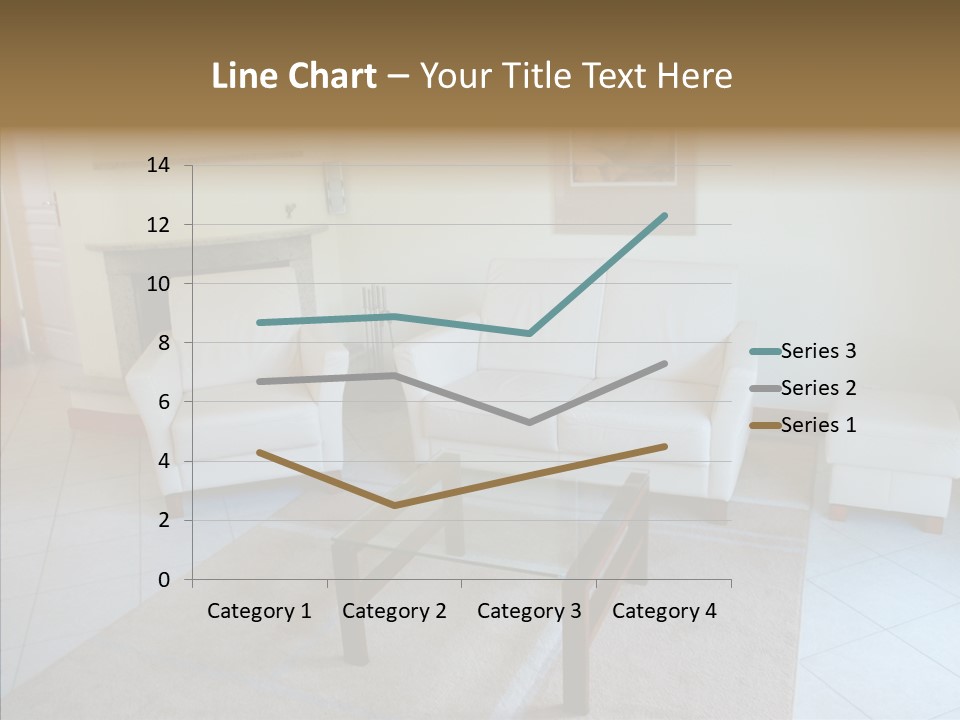 Colourful Glass Sofa PowerPoint Template