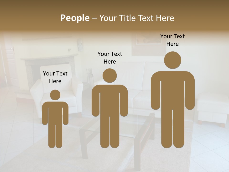 Colourful Glass Sofa PowerPoint Template