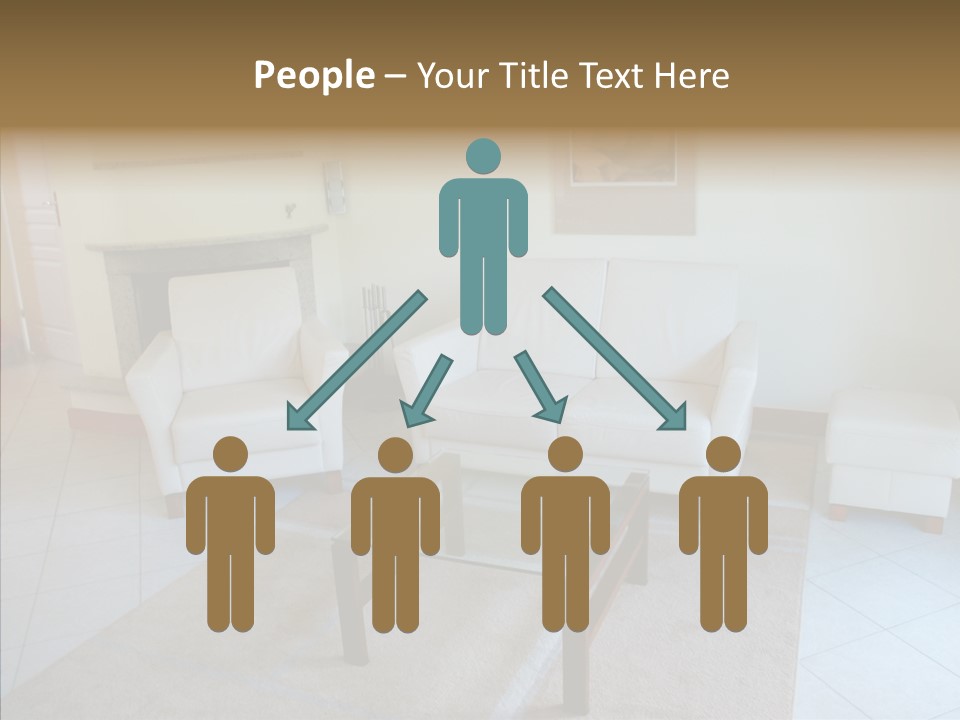 Colourful Glass Sofa PowerPoint Template