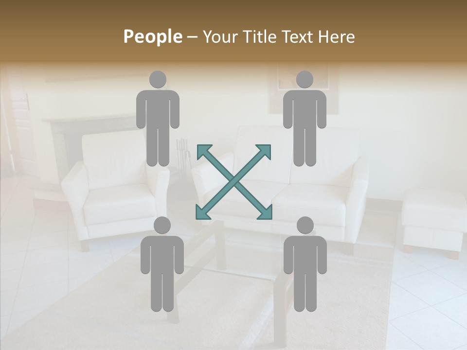 Colourful Glass Sofa PowerPoint Template