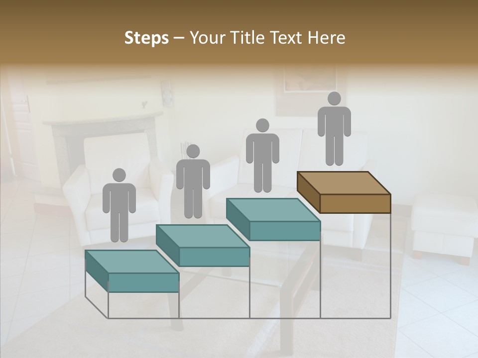 Colourful Glass Sofa PowerPoint Template