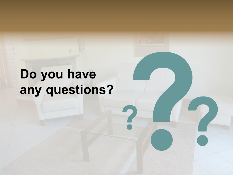 Colourful Glass Sofa PowerPoint Template