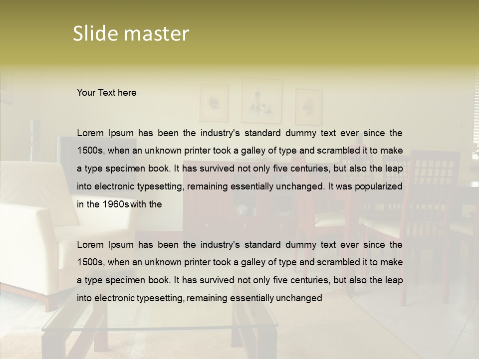 Apartment Sit Realty PowerPoint Template